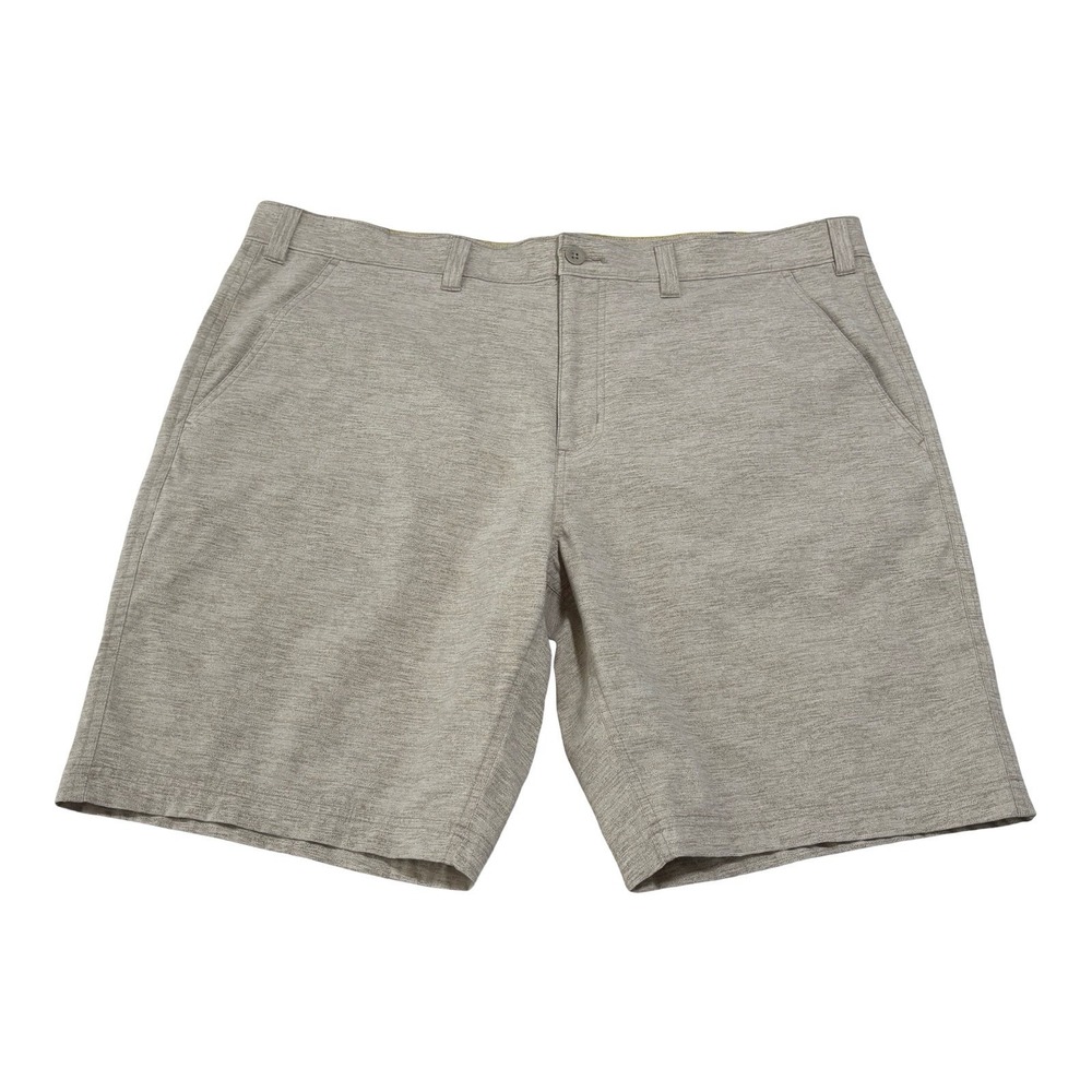 Eddie Bauer Travex Shorts Men's 42x10 Beige Quick Dry Travel Hiking Zip‎ Fleece